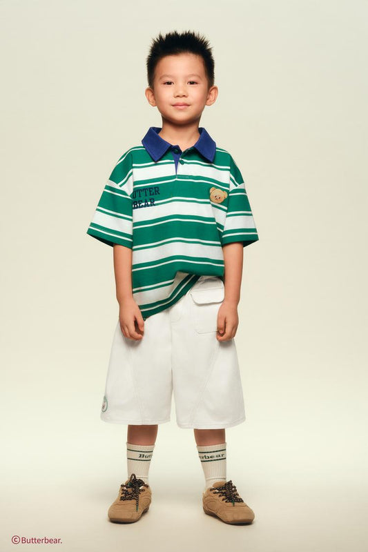 BUTTERBEAR © STRIPED POLO SHIRT